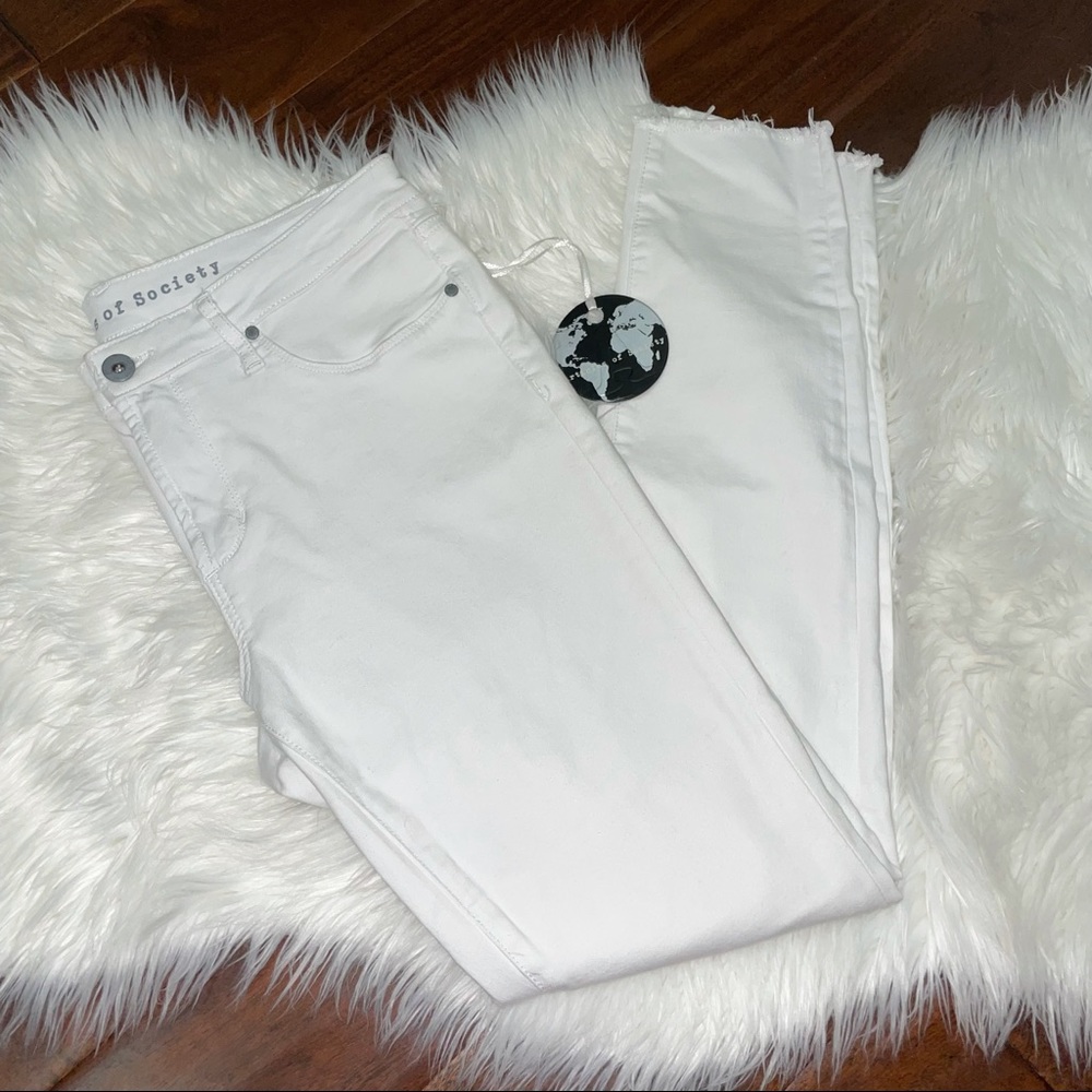 NWT Articles of Society Sarah Skinny Jeans White